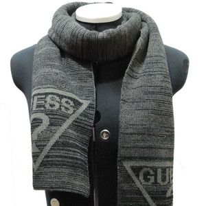Guess Winter Knitted Fashion ScarfUnisez Dark Grey